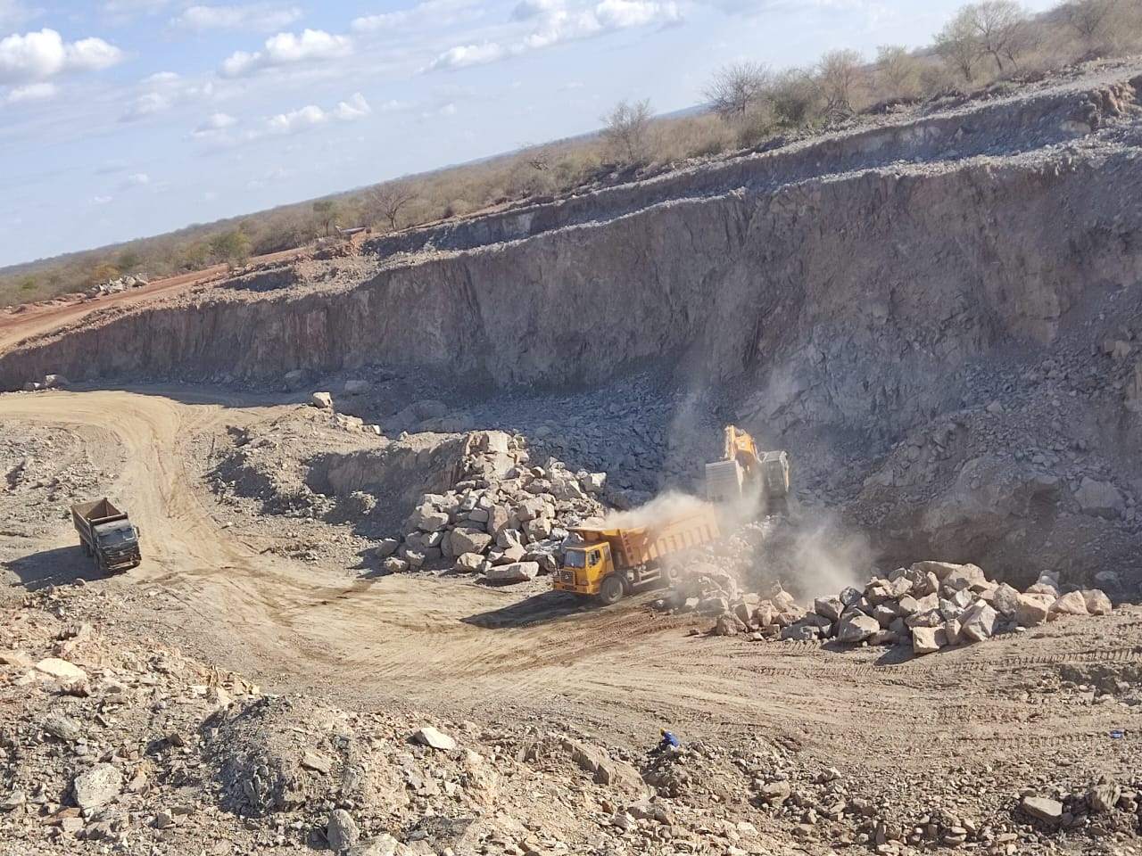 Open pit at the EuroAfrica Resources mine